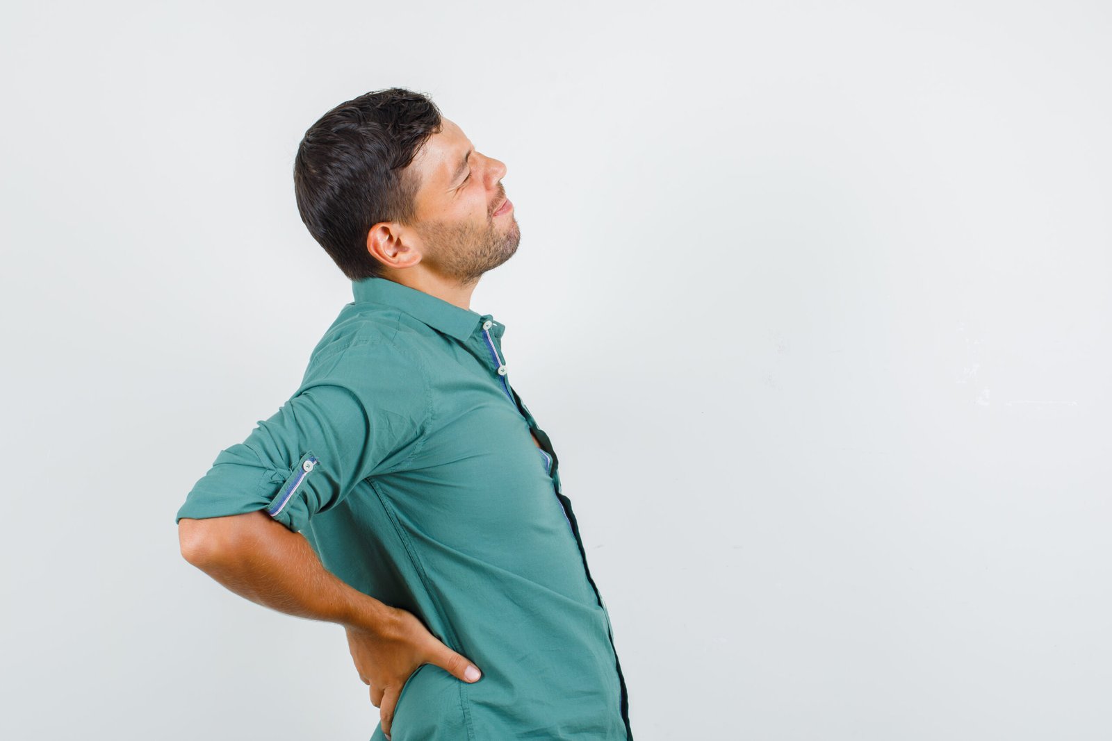 person suffering from sciatica